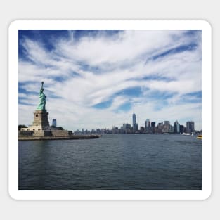 Lady Liberty & Manhattan Skyline Sticker